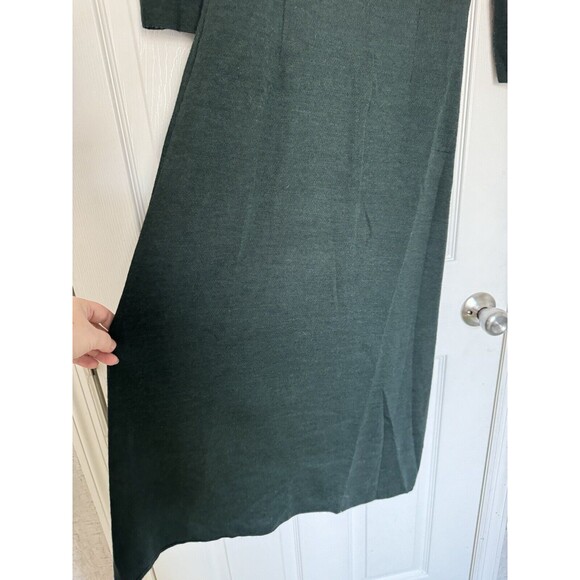 Peruvian Connection Alpaca Dress Women’s Small Dark Green 3/4 Sleeves Midi - Picture 10 of 13